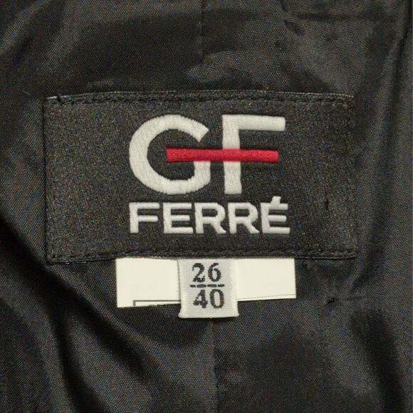 Gianfranco GF FERRE Womens Houndstooth Single Button Shawl Collar Blazer Jacket - Picture 6 of 8